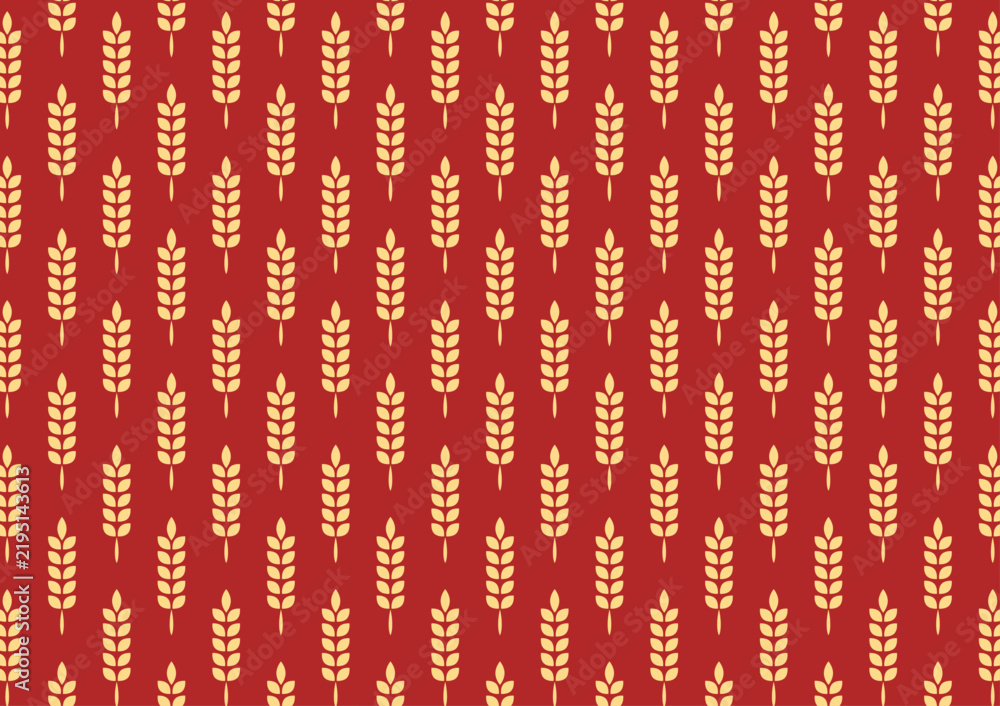 Obraz premium Wheat pattern wallpaper. oat symbol. free space for text. rice sign. Rice pattern wallpaper.