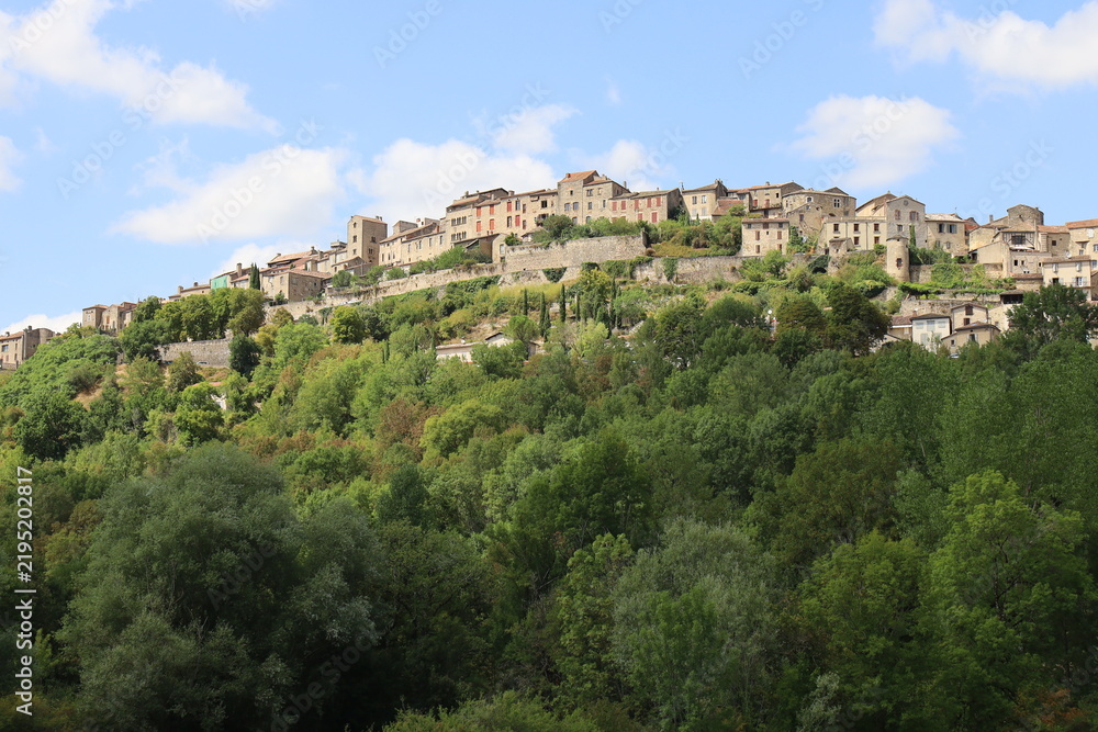 Fototapeta premium Vue d'ensemble du village, village de Cordes sur Ciel, département du Tarn, France