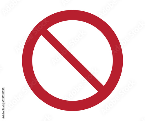P001 – General prohibition sign icon. Prohibition vector design and illustration.


