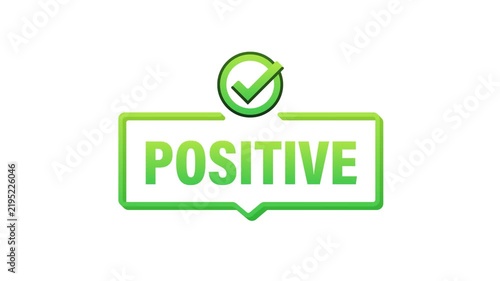Positive and negative choice message bubbles appearing