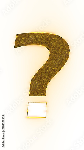 8K golden textured question mark overlay with glassmorphism dot and transparent background for modern design