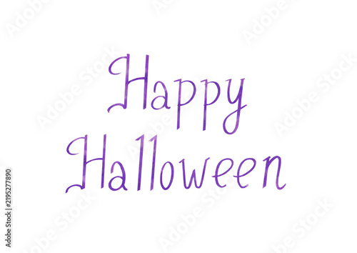 Foto Happy Halloween made in Procreate in Watercolor technique