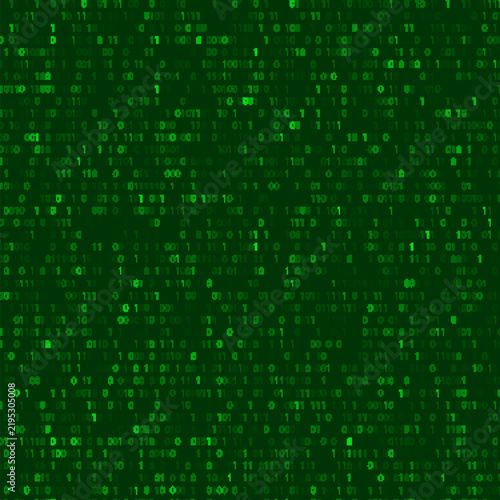 Obraz na płótnie Matrix data background code number binary tech texture digit pattern vector screen green technology software