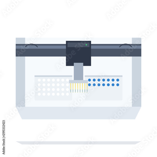 Automated Laboratory Pipette Robot Icon