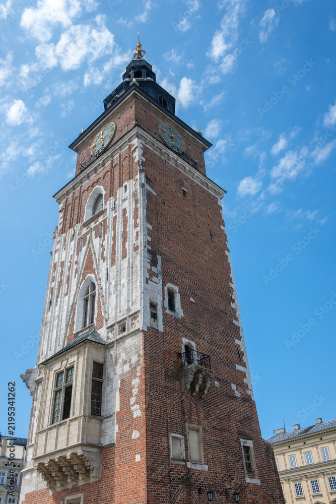 Obraz premium Panorama of city Krakow, Poland