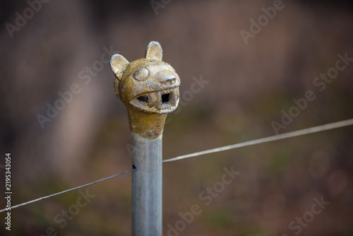 Metal finial at Sacsayhuamán, Peru