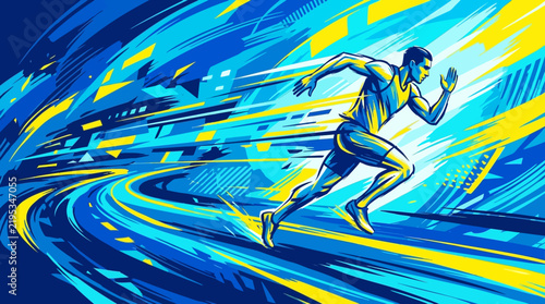 Dynamic Runner Accelerating Through Abstract Energy Streaks