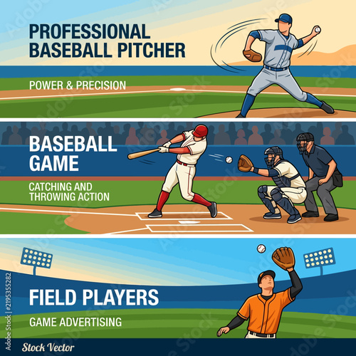 Dynamic Baseball Action Scenes Capturing Power Precision and Game Excitement