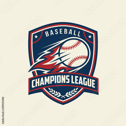 Dynamic Baseball Champions League Emblem Design