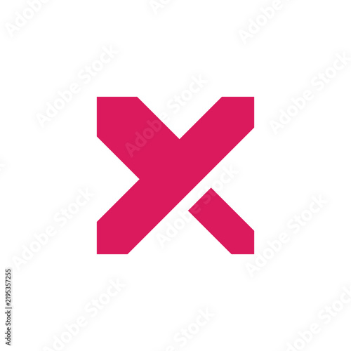 Obraz na płótnie Abstract Letter X logo