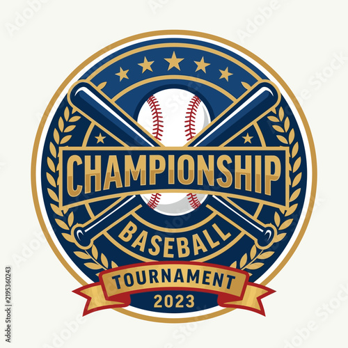 Championship Baseball Tournament 2023 Emblem Design