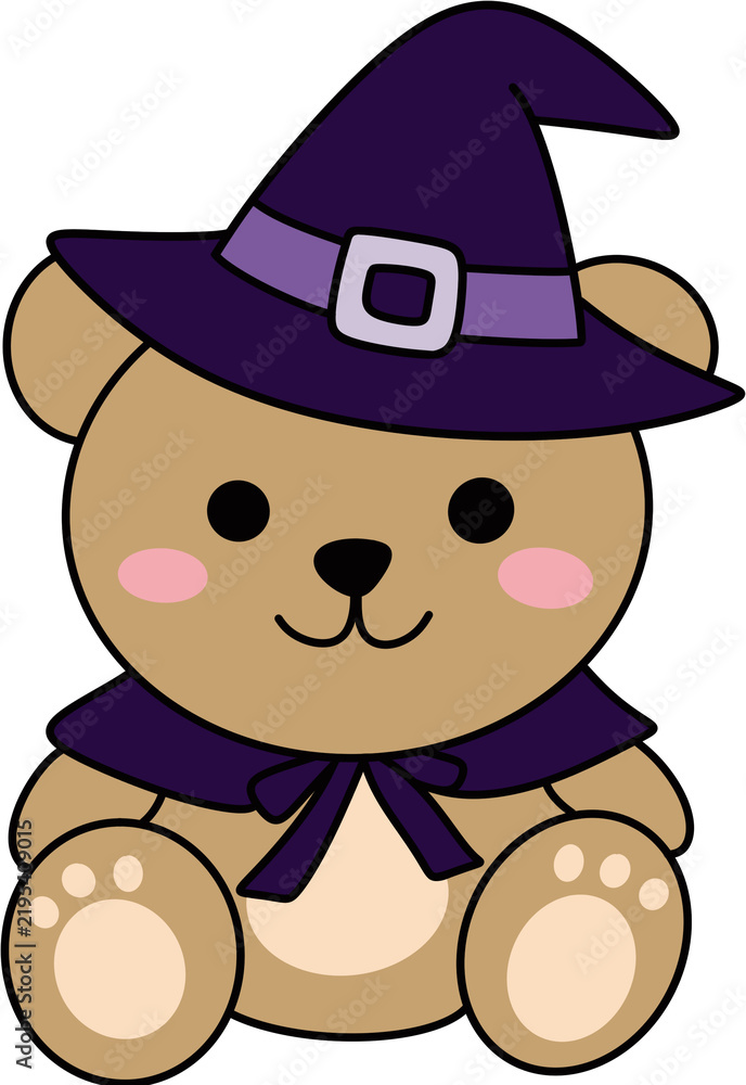 Obraz premium Halloween bear, spooky teddy bear