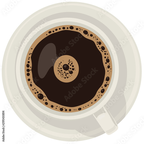 Top View Coffee Cup Cafe Beverage Drink Graphic Element