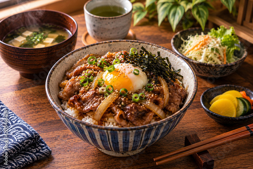 Cozy Japanese Gyudon Feast