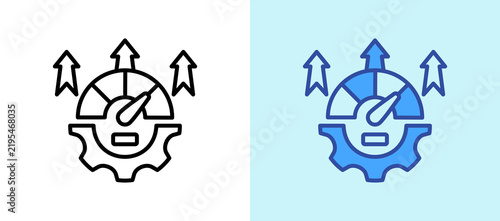 Performance Excellence lineblue icon