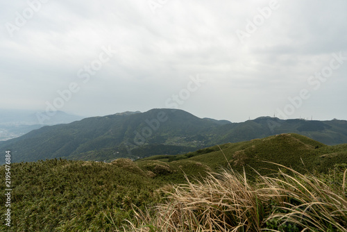 Hiking trail leading to the peak of Mount Qixing, Yangmingshan, Taiwan