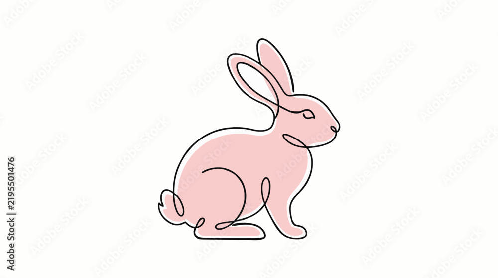 Fototapeta premium rabbit vector illustration