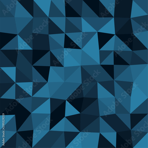 Abstract Blue Geometric Triangle Pattern Background