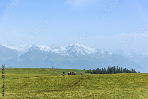 Cuadro en lienzo The landscape of Kalajun of Xinjiang,Cina