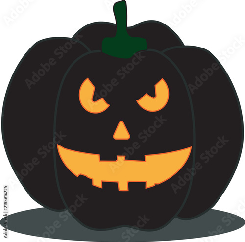 black halloween jack o lantern
