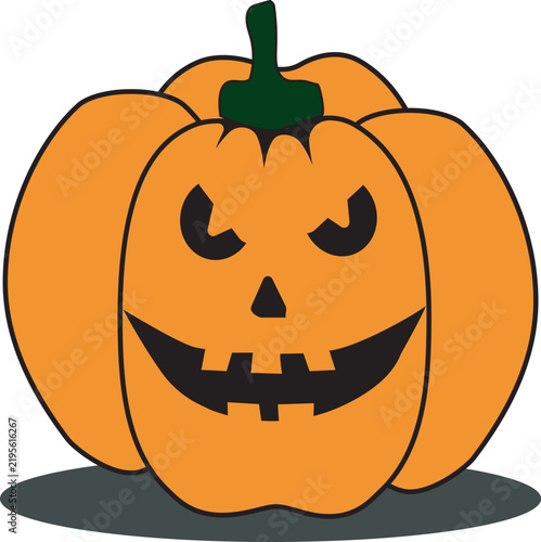 halloween pumpkin isolated on white