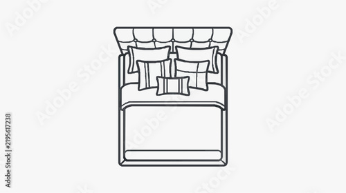 Принти на полотні Elegant Canopy Bed Frame with Built in Storage Drawers