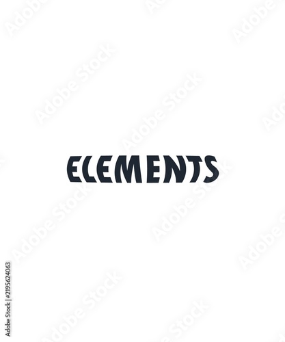 Obraz na plátne ELEMENTS text latter
