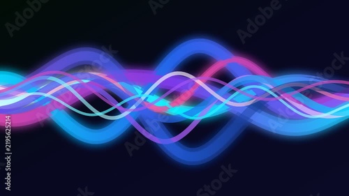 Abstract Glowing Gradient Ribbons Flow Dynamically for Modern Tech Backgrounds