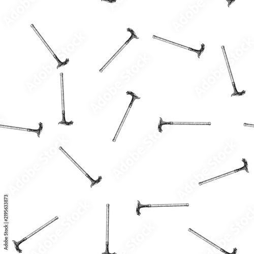 фотографія seamless pattern elegance cane stick gentleman hand drawn
