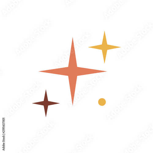 Groovy Star, retro groovy seventies vector illustration