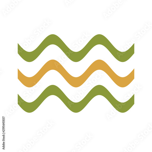 Groovy Wavy Stripes, retro groovy seventies vector illustration