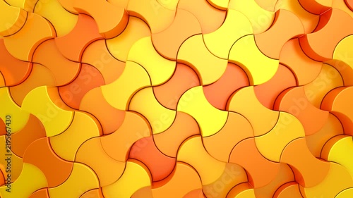 Background of Geometric Shapes. Abstract motion, loop, two color, 3d rendering, 4k resolution
