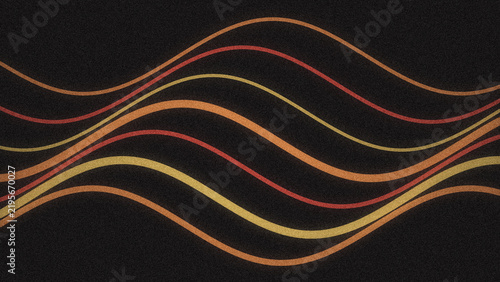Wavy lines pattern with warm golden and red tones for digital backdrop.