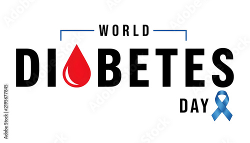 World Diabetes Day Card - Vector Art Design