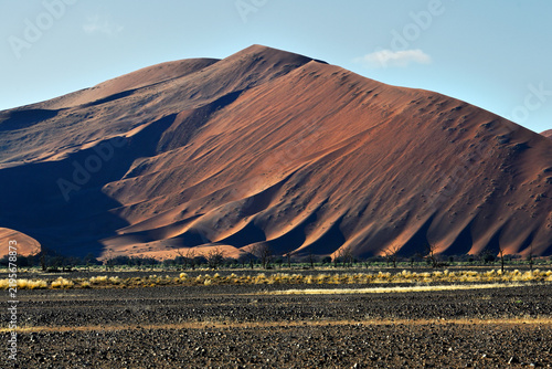 Dunes of Namib Desert. Sossusvlei, Namibia.