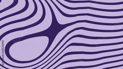 A creative abstract background pattern of flowing purple and lavender wavy stripes with an organic curved design.