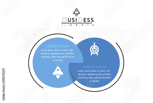Vector infographic template showing steps or processes for business presentations and design creation.