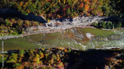 Autumn River Rapids in Letchworth State Park, New York