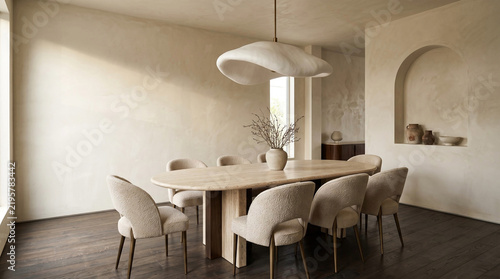 modern dining room interior