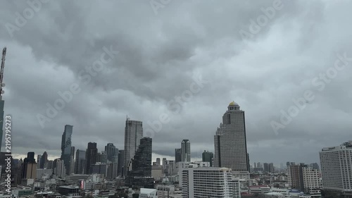 Stormy Cloud Above Building Video
