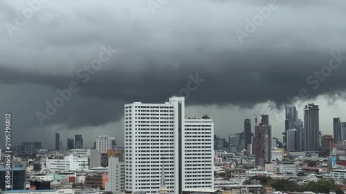 Stormy Cloud Above Building Video