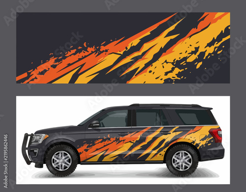 Offroad claw slashes car wrap vinyl decal racing truck graphics