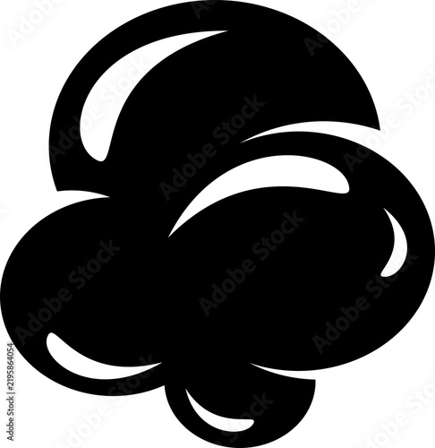 Black smoke air pollution icon PNG