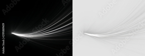 Canvastavla Subtle Flowing Light Strands on a Minimal Background