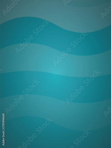 Naklejka Smooth wavy blue gradient background design for creative projects Vector