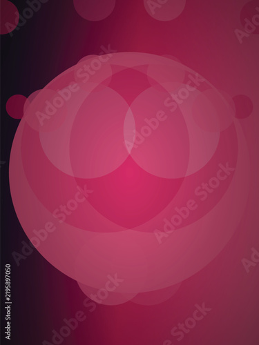 Naklejka Soft pink abstract sphere with smooth gradient and subtle circular patterns Vector