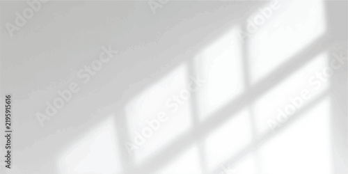Abstract window pane shadow overlay on white wall with natural light creating window frame shadows on a clean white background abstract background minimalist sunlight interior geometric