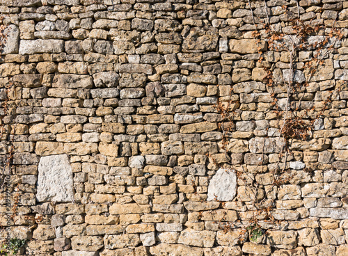 Canvastavla mur en pierres sèches