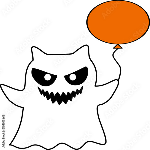 funny cartoon monster ghost Halloween 