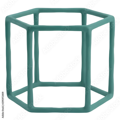 Cute Clay Hexagonal Prism